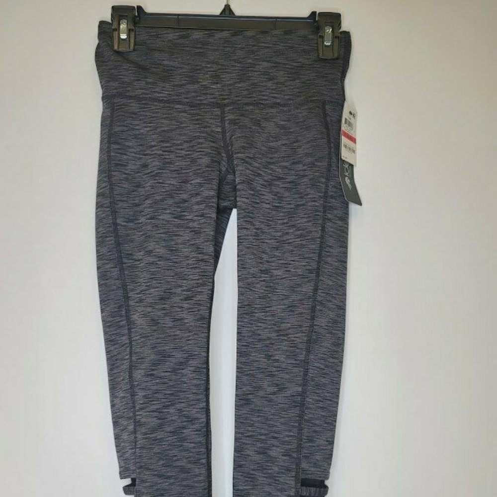 Ideology Womens Cropped Gray Leggings Size XS